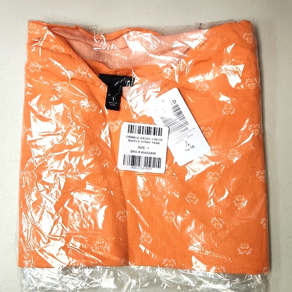 ❤️NWT VINTAGE TORRID FLORAL WASHABLE CRINKLE GAUZE CAMI - PEACH TANK - PLUS SIZE - Picture 9 of 15